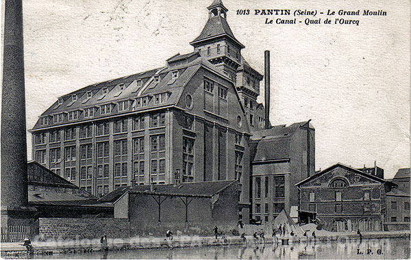 1013 PANTIN (Seine) - Le Grand Moulin - Le Canal - Quai de l'Ourcq